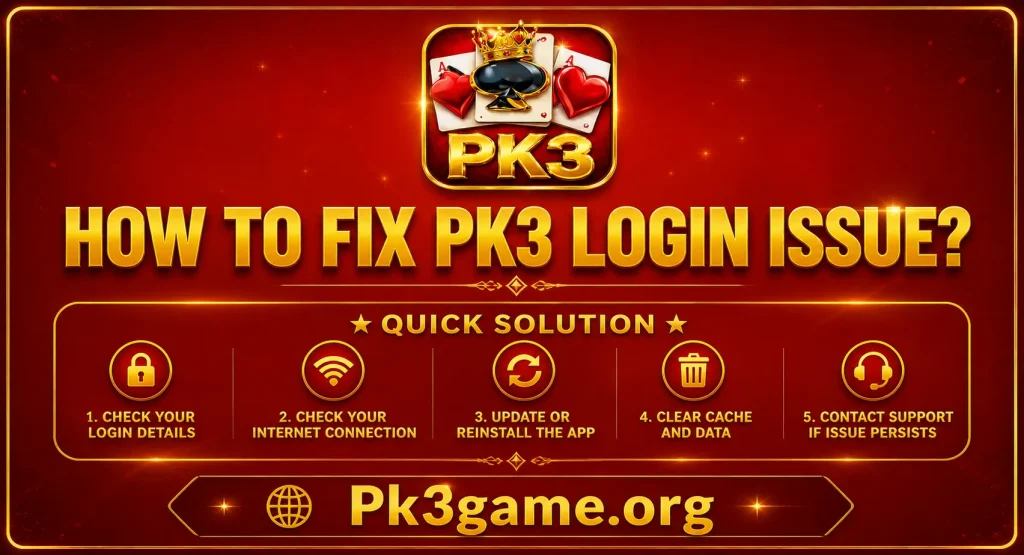 Fix pk 3 login issue